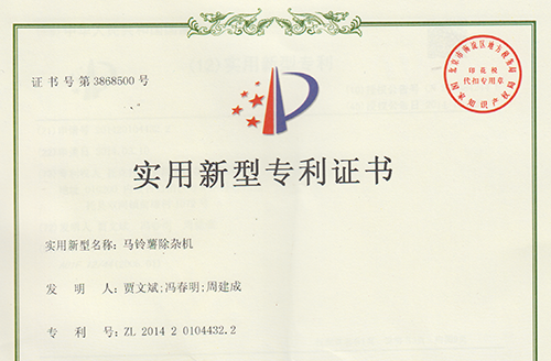 马铃薯除杂机实用型zhuanli